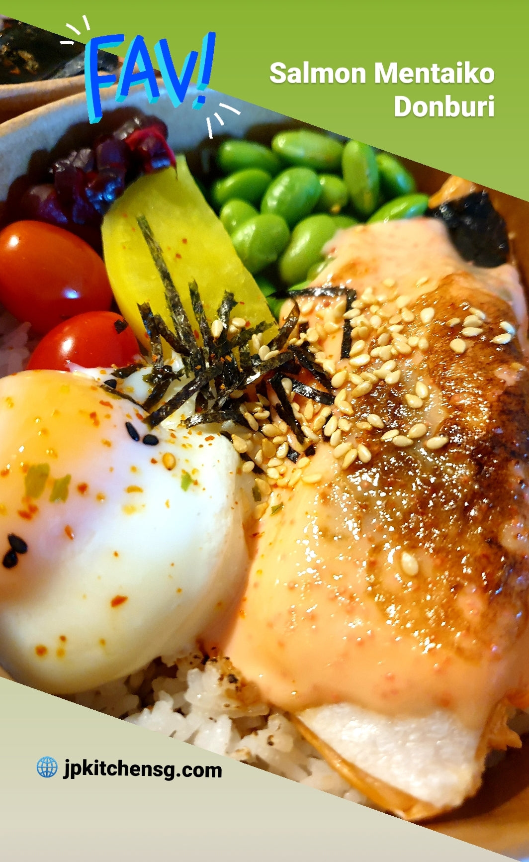 SALMON MENTAIKO DON (RICE BOWL)