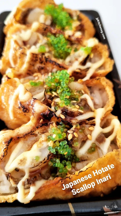 4-pc GRILLED HOTATE SCALLOP ▪ JUMBO INARI SUSHI